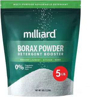 Borax Laundry Booster, Pure Multi Purpose Cleaner - Detergent Powder (5 lb) Borax Laundry Booster, Pure Multi Purpose Cleaner - Detergent Powder (5 lb)