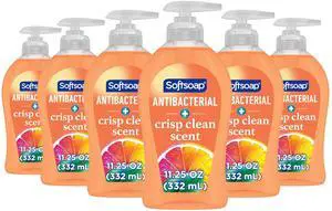 Antibacterial Liquid Hand Soap, Crisp Clean Scent, 11.25 Ounce, 6 Pack Antibacterial Liquid Hand Soap, Crisp Clean Scent, 11.25 Ounce, 6 Pack