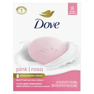 Pink Rosa Beauty Bar Soap 8 Count, Moisturizing Cleanser, 3.75 oz I Moisturizing beauty bar for soft, smooth skin with a delicate floral scent Pink Rosa Beauty Bar Soap 8 Count, Moisturizing Cleanser, 3.75 oz I Moisturizing beauty bar for soft, smooth skin with a delicate floral scent