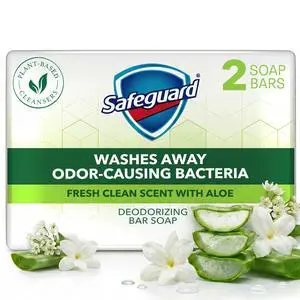 Micellar Deep Cleansing Bath Bar Soap, Washes Away 99 Percent of Bacteria, Leaves Skin Soft, Made with Plant Based Cleansers, Fresh Clean Scent with Aloe, 3.2 oz (2 Count) Micellar Deep Cleansing Bath Bar Soap, Washes Away 99 Percent of Bacteria, Leaves Skin Soft, Made with Plant Based Cleansers, Fresh Clean Scent with Aloe, 3.2 oz (2 Count)