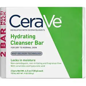 Hydrating Cleanser Bar, Soap-Free Body and Facial Cleanser with 5% Moisturizing Cream, Fragrance-Free, 2-Pack, 4.5 Ounce Each Hydrating Cleanser Bar, Soap-Free Body and Facial Cleanser with 5% Moisturizing Cream, Fragrance-Free, 2-Pack, 4.5 Ounce Each