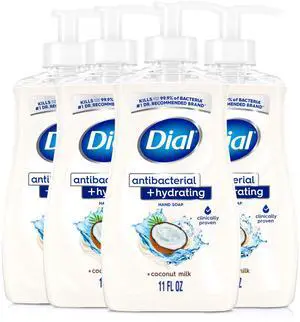 Antibacterial Plus Hydrating Coconut Milk Liquid Hand Soap, 11oz (Pack of 4) Antibacterial Plus Hydrating Coconut Milk Liquid Hand Soap, 11oz (Pack of 4)