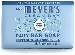 CLEAN DAY Bar Soap, Use as Body Wash or Hand Soap, Made with Essential Oils, Rain Water, 5.3 oz, 1 Bar CLEAN DAY Bar Soap, Use as Body Wash or Hand Soap, Made with Essential Oils, Rain Water, 5.3 oz, 1 Bar