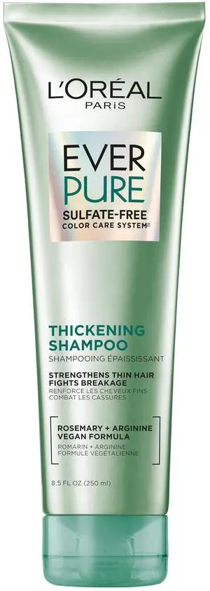 Thickening Sulfate Free Shampoo, Thickens + Strengthens Thin, Fragile Hair, Hair Care with Rosemary Leaf, EverPure, 8.5 Fl Oz (Packaging May Vary) Thickening Sulfate Free Shampoo, Thickens + Strengthens Thin, Fragile Hair, Hair Care with Rosemary Leaf, EverPure, 8.5 Fl Oz (Packaging May Vary)