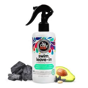 Swim Leave In Conditioner Spray & Treatment for Kids Hair (8 Fl Oz) Protects & Repairs Pool, Sun & Salt Damaged Hair, Gentle Formula with Activated Charcoal, Vitamin B5 & Sunflower Seed Extract Swim Leave In Conditioner Spray & Treatment for Kids Hair (8 Fl Oz) Protects & Repairs Pool, Sun & Salt Damaged Hair, Gentle Formula with Activated Charcoal, Vitamin B5 & Sunflower Seed Extract