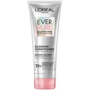 Sulfate Free Glossing Conditioner with Glycolic Acid, Provides Intense Glass Hair Shine, Smoothness & Soft Feel, Suitable for Dull, Dry, and Color-Treated Hair, EverPure, 6.8 Fl Oz Sulfate Free Glossing Conditioner with Glycolic Acid, Provides Intense Glass Hair Shine, Smoothness & Soft Feel, Suitable for Dull, Dry, and Color-Treated Hair, EverPure, 6.8 Fl Oz