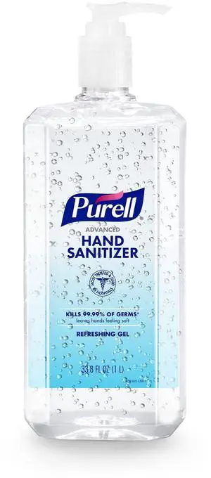 Advanced Hand Sanitizer Refreshing Gel, Clean Scent, 1 Liter Pump Bottle (Pack of 1) - 9632-04-CMR Advanced Hand Sanitizer Refreshing Gel, Clean Scent, 1 Liter Pump Bottle (Pack of 1) - 9632-04-CMR