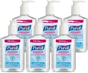Advanced Hand Sanitizer Refreshing Gel, 9652-04-EC, 8 Fl Oz Pump Bottles, Pack of 6 Advanced Hand Sanitizer Refreshing Gel, 9652-04-EC, 8 Fl Oz Pump Bottles, Pack of 6