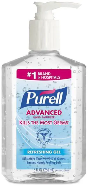 965212EA Advanced Instant Hand Sanitizer, 8oz Pump Bottle 965212EA Advanced Instant Hand Sanitizer, 8oz Pump Bottle