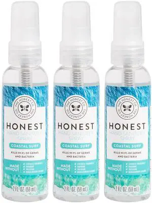 Plant-Based Hand Sanitizer Spray | Kills 99.9% of Germs | Hypoallergenic, Quick-drying + Moisturizing | Coastal Surf, 2 fl oz each (pack of 3) Plant-Based Hand Sanitizer Spray | Kills 99.9% of Germs | Hypoallergenic, Quick-drying + Moisturizing | Coastal Surf, 2 fl oz each (pack of 3)