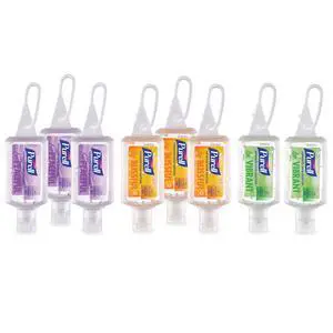 Advanced Hand Sanitizer Gel Infused with Essential Oils, Scented Variety Pack, 1 fl oz Travel Size Flip Cap Bottles with JELLY WRAP Carrier (Pack of 8), 3900-09-ECME17 Advanced Hand Sanitizer Gel Infused with Essential Oils, Scented Variety Pack, 1 fl oz Travel Size Flip Cap Bottles with JELLY WRAP Carrier (Pack of 8), 3900-09-ECME17