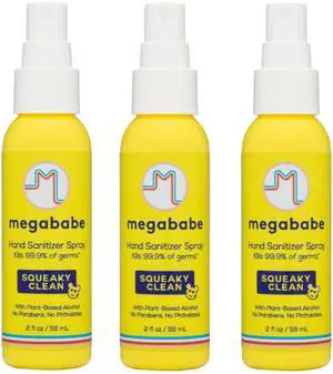 Squeaky Clean Hand Sanitizer Spray, TSA-Friendly, 2 oz, 3-Pack Squeaky Clean Hand Sanitizer Spray, TSA-Friendly, 2 oz, 3-Pack