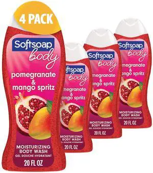 Body Wash, Pomegranate & Mango Spritz Body Wash, 20 Fl Oz (Pack of 4) Body Wash, Pomegranate & Mango Spritz Body Wash, 20 Fl Oz (Pack of 4)