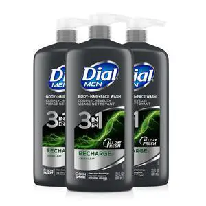 Men 3 in 1 Body, Hair and Face Wash, Recharge, 69 Fl Oz, Cedar Leaf Scent, Cleanses Deep + Gentle on Skin with Clean Rinse Technology (Pack of 3) Men 3 in 1 Body, Hair and Face Wash, Recharge, 69 Fl Oz, Cedar Leaf Scent, Cleanses Deep + Gentle on Skin with Clean Rinse Technology (Pack of 3)