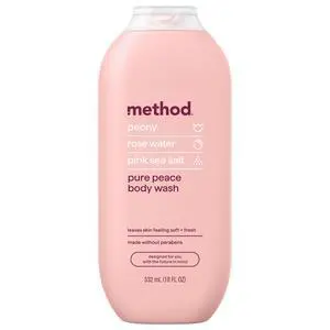 Body Wash, Pure Peace - Leaves Skin Feeling Soft & Moisturized, Made Without Parabens, Notes of Peony, Rose Water & Pink Sea Salt, 18 fl oz Body Wash, Pure Peace - Leaves Skin Feeling Soft & Moisturized, Made Without Parabens, Notes of Peony, Rose Water & Pink Sea Salt, 18 fl oz