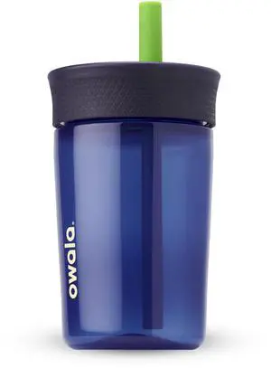 Kids BPA-Free Plastic Tumbler with Spill Resistant Flexible Straw, Easy to Clean, Kids Water Bottle, Great for Travel, Dishwasher Safe, 15 Oz, Navy and Blue (Home Base) Kids BPA-Free Plastic Tumbler with Spill Resistant Flexible Straw, Easy to Clean, Kids Water Bottle, Great for Travel, Dishwasher Safe, 15 Oz, Navy and Blue (Home Base)
