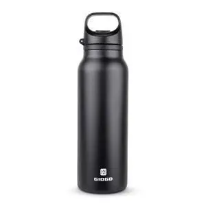 Insulated Thermo Water Bottle with Handle 20oz Stainless Steel Water Bottle Metal Water Flask Water Bottle for Hot and Cold Drink for Hiking, Workout, Gym, Travel (Balck, 600ml) Insulated Thermo Water Bottle with Handle 20oz Stainless Steel Water Bottle Metal Water Flask Water Bottle for Hot and Cold Drink for Hiking, Workout, Gym, Travel (Balck, 600ml)