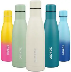 17oz Skinny Insulated Water Bottle, Stainless Steel Flask 17oz Skinny Insulated Water Bottle, Stainless Steel Flask