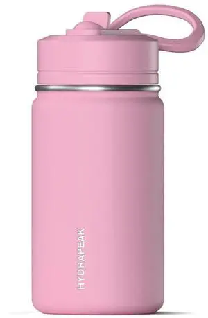 Mini 14oz Water Bottle with Straw Lid, Stainless Steel Double Wall Insulated Water Bottle | Leak-Proof and Spill-Proof Water Bottle, 24 Hours Cold (Pink) Mini 14oz Water Bottle with Straw Lid, Stainless Steel Double Wall Insulated Water Bottle | Leak-Proof and Spill-Proof Water Bottle, 24 Hours Cold (Pink)