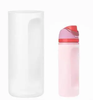 Silicone Water Bottle Boot, for Owala Water Bottle 24 oz Accessories, Protective Anti-Scratch & Anti-Dent No Noise Sleeve Cover for FreeSip Water Bottles (Translucent) Silicone Water Bottle Boot, for Owala Water Bottle 24 oz Accessories, Protective Anti-Scratch & Anti-Dent No Noise Sleeve Cover for FreeSip Water Bottles (Translucent)