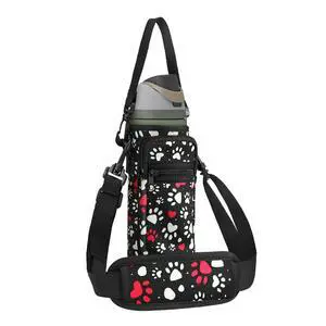 Neoprene Water Bottle Holder Bag with Cell Phone Pocket Compatible with Owala FreeSip 24 ozWater Bottle Carrying Bag with Adjustable Shoulder Strap,for 24oz Stainless Steel Water Bottle Neoprene Water Bottle Holder Bag with Cell Phone Pocket Compatible with Owala FreeSip 24 ozWater Bottle Carrying Bag with Adjustable Shoulder Strap,for 24oz Stainless Steel Water Bottle