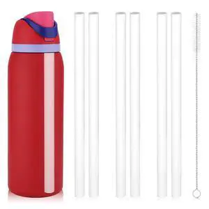 40 oz Replacement Straws for Owala Water Bottle, 6PCS Reusable Plastic Straws with Cleaning Brush for Owala FreeSip Flip Insulated Stainless Steel Bottle 40oz Tumbler Cup Accessories Parts (White) 40 oz Replacement Straws for Owala Water Bottle, 6PCS Reusable Plastic Straws with Cleaning Brush for Owala FreeSip Flip Insulated Stainless Steel Bottle 40oz Tumbler Cup Accessories Parts (White)