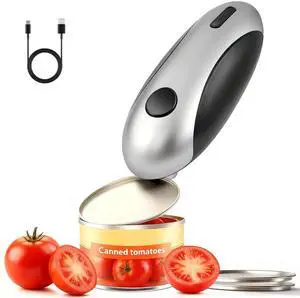 Electric Can Openers in 2026: Automatic Can Opener Electric with Rechargeable. The Can Opener Creates A Smooth Edge, Making It The Best Gift for Seniors And Kids. Sliver & Black Electric Can Openers in 2026: Automatic Can Opener Electric with Rechargeable. The Can Opener Creates A Smooth Edge, Making It The Best Gift for Seniors And Kids. Sliver & Black