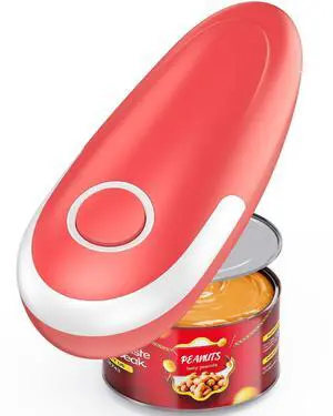 Electric Can Opener, One Touch Battery Operated Automatic Can Opener with Smooth Edge, Hands Free Can Opener for Seniors with Arthritis and Weak Hands, Can Opener Fits All Can Sizes for Kitchen Electric Can Opener, One Touch Battery Operated Automatic Can Opener with Smooth Edge, Hands Free Can Opener for Seniors with Arthritis and Weak Hands, Can Opener Fits All Can Sizes for Kitchen
