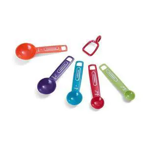 Professional Plastic Measuring Spoons, Set of 5, Colors may vary Professional Plastic Measuring Spoons, Set of 5, Colors may vary