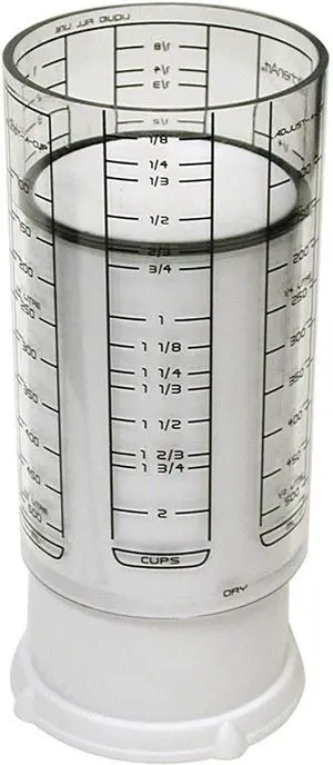 23401 2 Cup Adjust-A-Cup, Plastic, White 23401 2 Cup Adjust-A-Cup, Plastic, White