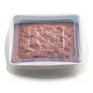 Reusable Silicone Square Stretch Lid, Food Cover for 8x8 inch Pans Reusable Silicone Square Stretch Lid, Food Cover for 8x8 inch Pans