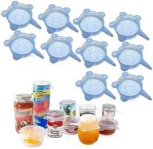 Silicone Can Lids (10-Pack of 2.6 inch), Reusable Silicone Stretch Lids for Pet Food Cans, Leakproof BPA-free Seal Can Covers for Soda/Beer Cans, Mugs, Cups, Canned Pet Foods Silicone Can Lids (10-Pack of 2.6 inch), Reusable Silicone Stretch Lids for Pet Food Cans, Leakproof BPA-free Seal Can Covers for Soda/Beer Cans, Mugs, Cups, Canned Pet Foods