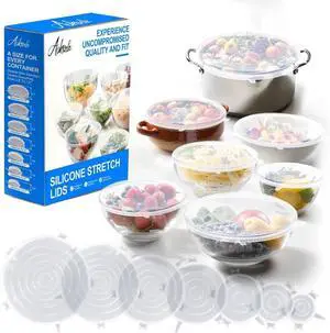 14 PCS Reusable Premium Silicone Stretch Lids for Food Storage, Flexible Elastic Heat-Resistant Silicone Bowl Covers, Cups, Cans, 7 Different Sizes, Keep Food Fresh 14 PCS Reusable Premium Silicone Stretch Lids for Food Storage, Flexible Elastic Heat-Resistant Silicone Bowl Covers, Cups, Cans, 7 Different Sizes, Keep Food Fresh