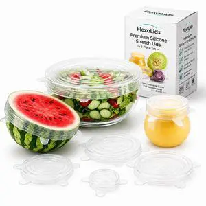 Premium 8-Piece Silicone Stretch Lid Set with Extra Large 11 Cover Reusable BPA-Free Eco-Friendly Bowl Covers Universal Airtight Leak-Proof Seal for Pots, Bowls & Fruit Premium 8-Piece Silicone Stretch Lid Set with Extra Large 11 Cover Reusable BPA-Free Eco-Friendly Bowl Covers Universal Airtight Leak-Proof Seal for Pots, Bowls & Fruit