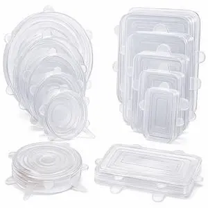 Reusable Silicone Food Covers 12-Pack Round & Rectangular Lids | BPA-Free, Eco-Friendly, Airtight Seal for Bowls, Containers & Fruits | Microwave & Dishwasher Safe Reusable Silicone Food Covers 12-Pack Round & Rectangular Lids | BPA-Free, Eco-Friendly, Airtight Seal for Bowls, Containers & Fruits | Microwave & Dishwasher Safe