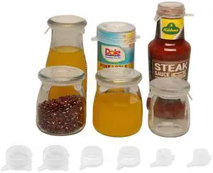 Extra Small Silicone Stretch Lids Reusable Silicone Jar Cover 3 Different Sizes Fit to 1.2 Inch to 2.4 Inch Small Jars,Food Cans,Bottles 6 Pack Extra Small Silicone Stretch Lids Reusable Silicone Jar Cover 3 Different Sizes Fit to 1.2 Inch to 2.4 Inch Small Jars,Food Cans,Bottles 6 Pack