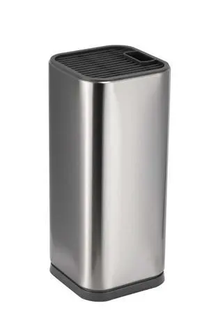 Universal Knife Block Holder, Stainless Steel Knife Stand Without Knives, Safe Space Saver Stable Knife Storage with Scissors Slot, Detachable for Easy Cleaning, Kitchen Organizer, Silver Universal Knife Block Holder, Stainless Steel Knife Stand Without Knives, Safe Space Saver Stable Knife Storage with Scissors Slot, Detachable for Easy Cleaning, Kitchen Organizer, Silver