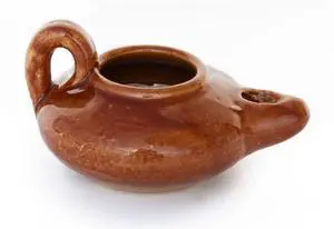 Biblical Herodian Clay Oil Lamp Authentic Glazed Replica from The Time of Jesus - Handmade Holy Land Christian Faith Gift Biblical Herodian Clay Oil Lamp Authentic Glazed Replica from The Time of Jesus - Handmade Holy Land Christian Faith Gift