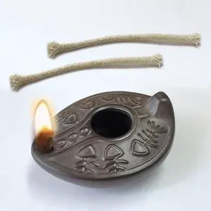 Biblical Oil Ancient Hebrew Oil Clay Oil lamp Vintage Replica Imitation Christian Gift Bible Jesus (Ready to translate) Biblical Oil Ancient Hebrew Oil Clay Oil lamp Vintage Replica Imitation Christian Gift Bible Jesus (Ready to translate)