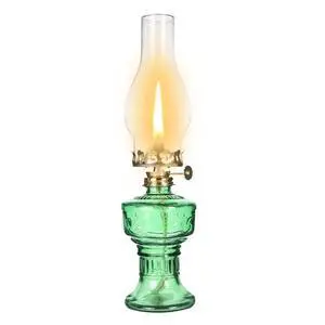 Rustic Oil Lamp Lantern Vintage Green Glass Kerosene Lamp 12.5''Chamber Oil Lamps for Indoor Use Home Decor Classic Old Hurricane Oil Lamp for Emergency Lighting Rustic Oil Lamp Lantern Vintage Green Glass Kerosene Lamp 12.5''Chamber Oil Lamps for Indoor Use Home Decor Classic Old Hurricane Oil Lamp for Emergency Lighting
