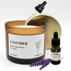 Lavender Wickless Candles for Candle Warmer Lamp, 9oz Soy Scented Candles & 10ml Essential Oil for Customizable Aroma, Wickless Lavender Candle for Warmer Lamp Birthday Housewarming Holiday Gifts Lavender Wickless Candles for Candle Warmer Lamp, 9oz Soy Scented Candles & 10ml Essential Oil for Customizable Aroma, Wickless Lavender Candle for Warmer Lamp Birthday Housewarming Holiday Gifts