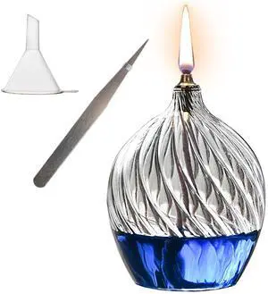 Refillable Liquid Petite Glass Oil lamp, Sturdy Borosillicate Glass Oil Candle, Unique Internal Thread Appearance for Fine Dining & Restaurants or Home Refillable Liquid Petite Glass Oil lamp, Sturdy Borosillicate Glass Oil Candle, Unique Internal Thread Appearance for Fine Dining & Restaurants or Home