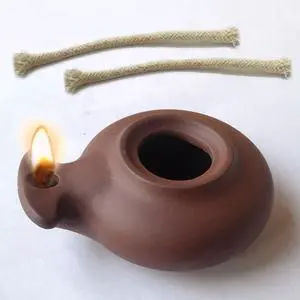 Clay Oil lamp Vintage Replica Imitation Christian Gift Bible Jesus Biblical Oil Ancient Hebrew Oil Clay Oil lamp Vintage Replica Imitation Christian Gift Bible Jesus Biblical Oil Ancient Hebrew Oil