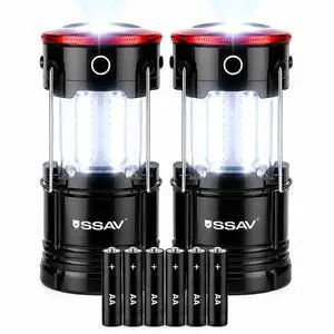 2 Pack LED Camping Lantern Flashlight, LED Lanterns, Suitable Survival Kits for Hurricane, Emergency Light for Storm, Outages, Outdoor Portable Lanterns | Batteries Included 2 Pack LED Camping Lantern Flashlight, LED Lanterns, Suitable Survival Kits for Hurricane, Emergency Light for Storm, Outages, Outdoor Portable Lanterns | Batteries Included