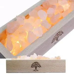 Himalayan Salt Lamp Diffuser - 300g Pink Salt with Wood Base, USB Powered, Warm Light for Aromatherapy, Relaxation, Meditation, Home Decor, Gifts Himalayan Salt Lamp Diffuser - 300g Pink Salt with Wood Base, USB Powered, Warm Light for Aromatherapy, Relaxation, Meditation, Home Decor, Gifts