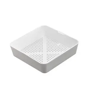 8.5-inch Floor Sink Drain Cover Alternative, Square Drain Basket for Restaurants, Use Below 3 Compartment Sink. Sink Strainer with 0.19-inch Holes, Versatile Plastic Drain Screen Basket 8.5-inch Floor Sink Drain Cover Alternative, Square Drain Basket for Restaurants, Use Below 3 Compartment Sink. Sink Strainer with 0.19-inch Holes, Versatile Plastic Drain Screen Basket