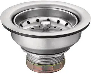 Kitchen Sink Strainer Basket with Drain Assembly, Stainless Steel, 22036 Kitchen Sink Strainer Basket with Drain Assembly, Stainless Steel, 22036