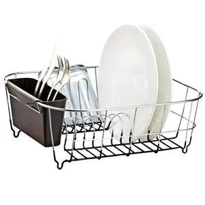 Deluxe Chrome-Plated Steel Small Dish Drainers (Black) Deluxe Chrome-Plated Steel Small Dish Drainers (Black)