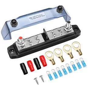 BBPG5 Bus Bar Stud Positive and Negative Power Distribution Block BBPG5 Bus Bar Stud Positive and Negative Power Distribution Block