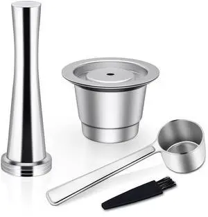 Stainless Steel Coffee Pod, Metal Refillable Capsules for Nespresso Stainless Steel Coffee Pod, Metal Refillable Capsules for Nespresso
